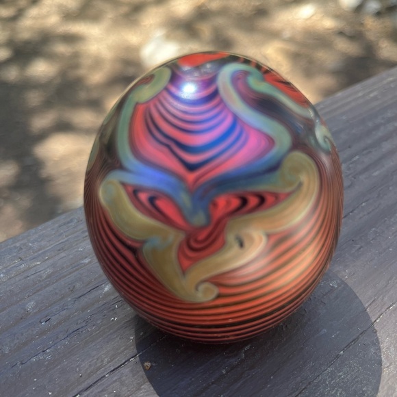 Vintage Vandermark Glass Egg - Picture 6 of 10